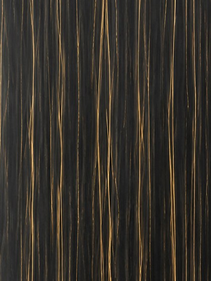 King Plast XXX-5 MDF paneli — oltin chiziqli qora yogʻoch